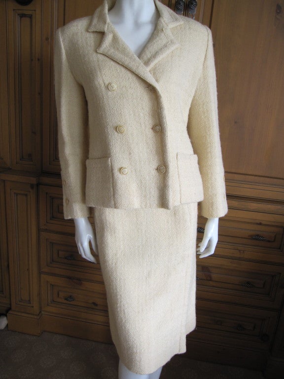 Chanel Creations 1960's butter yellow suit