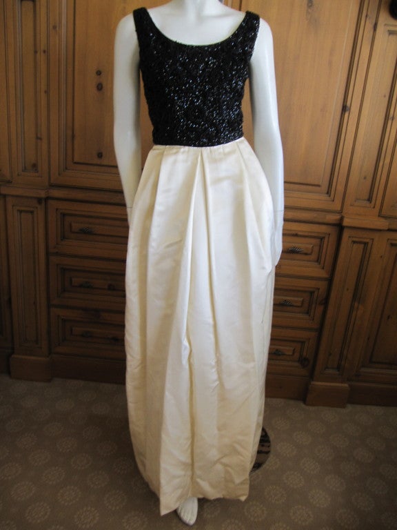 I.Magnifique ( I.Magnin) jet beaded dress