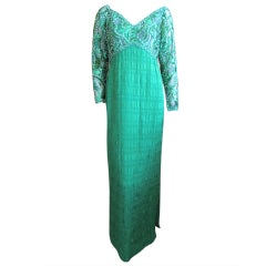 Michael Novarese Green Dress