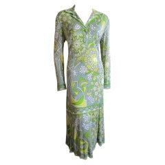 Emilio Pucci silk Jersey dress 1970
s