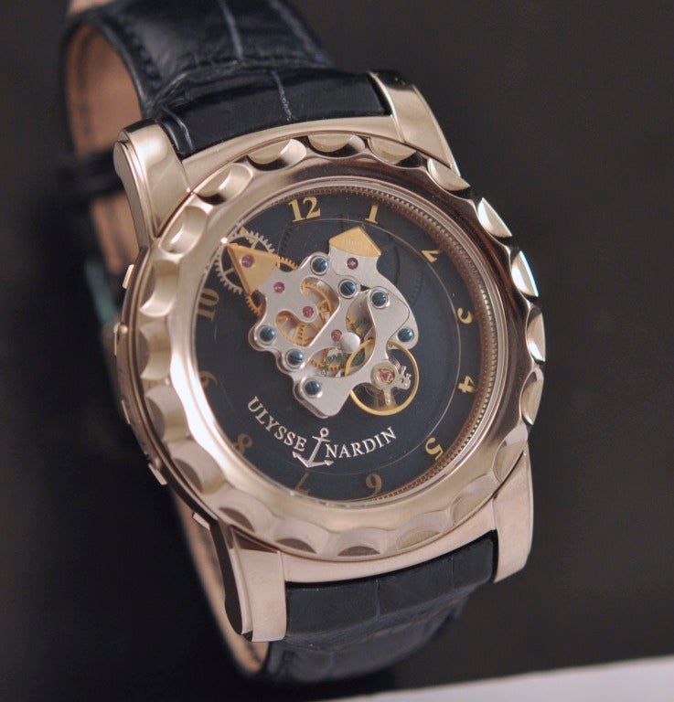 Ulysse Nardin White Gold Freak Karrusel Wristwatch circa 2010 In Excellent Condition For Sale In Paris, FR