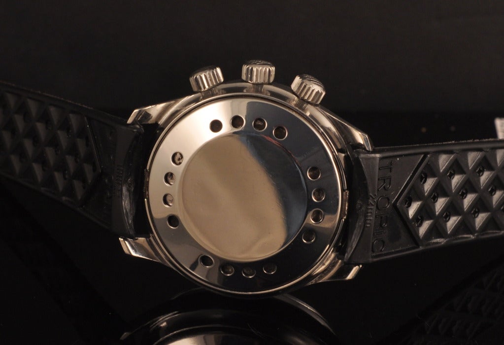 Men's Jaeger-LeCoultre Stainless Steel Polaris Diver's Wristwatch Circa 1968