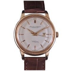 Used IWC Rose Gold Ingenieur Wristwatch with Date circa 1960s