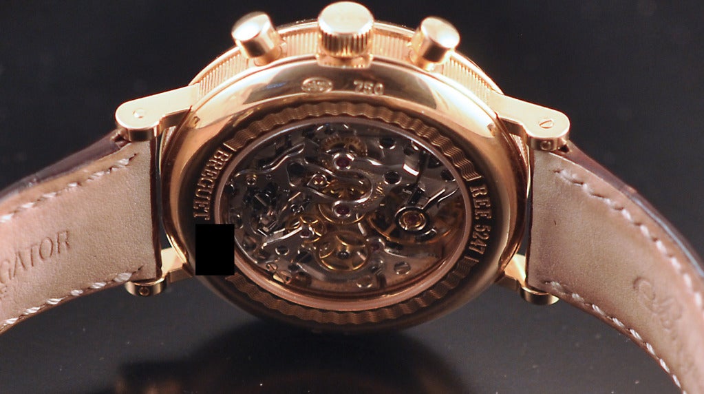 Breguet Rose Gold Chronograph Wristwatch circa 2008