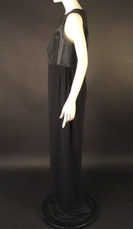c.2000 Ralph Rucci Stingray & Silk Jersey Evening Gown In Excellent Condition In Dallas, TX