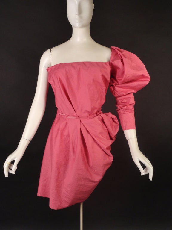2010 Lanvin Runway Pink Cotton Cocktail Dress at 1stDibs