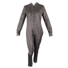2010 Yves Saint Laurent Edition 24 Black Cotton Jumpsuit