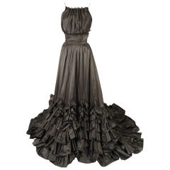 Angel Sanchez Silk Taffeta Evening Gown