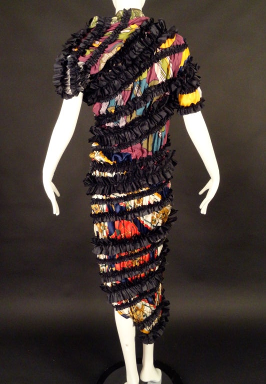 Women's Fall, 2001 Comme Des Garcons Runway Vintage Scarf Dress
