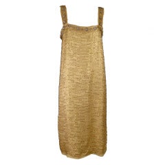 2005 Lanvin Beaded Silk Flapper Dress