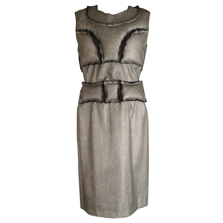 Fall, 2010 Comme Des Garcons Silver "Inside Decoration" Dress