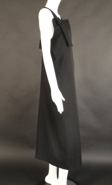 Black Wool Yohji Yamamoto Dress 1