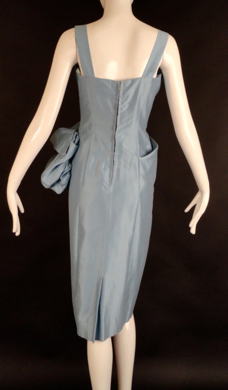 Women's 1950s Blue Alaskine Wiggle Dress