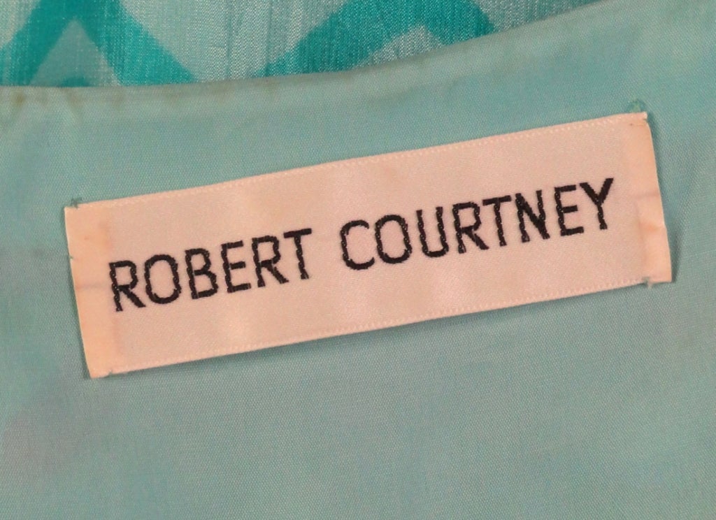 Women's 1960s Robert Courtney Silk Print Wrap Dress