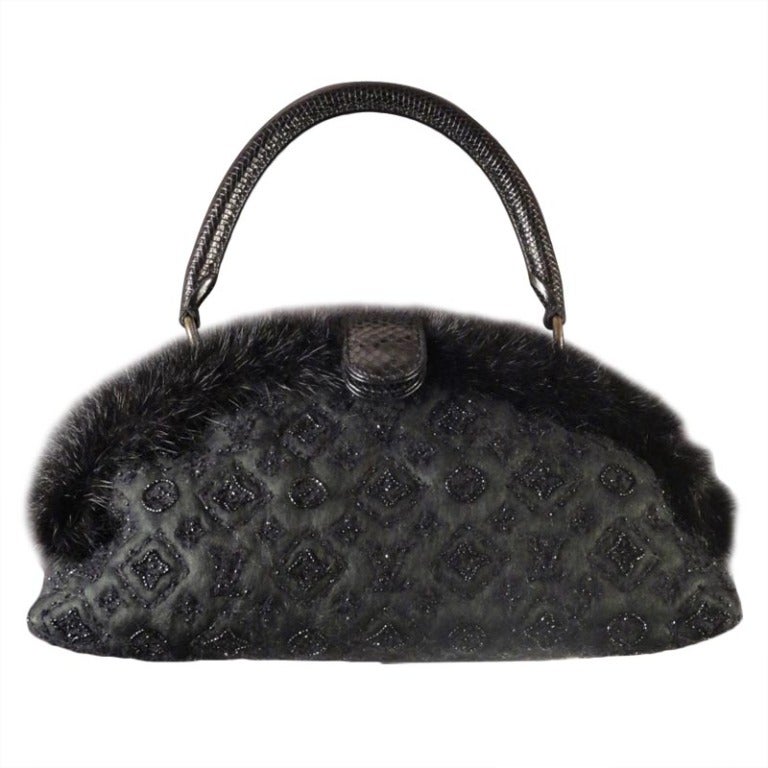 Limited Edition, 2005 Louis Vuitton Green Mousseline Mink and