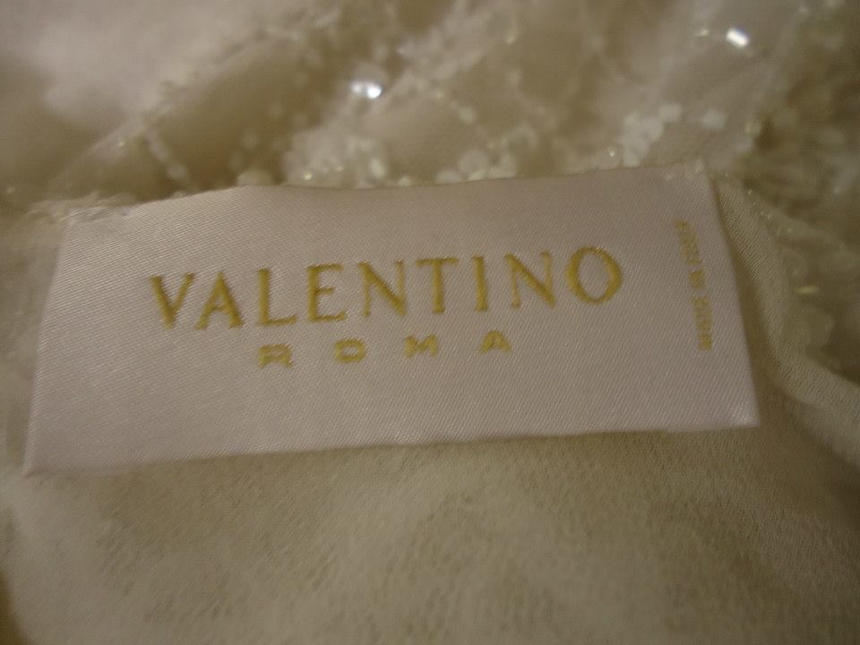Valentino Roma white embroided suit size 44 4