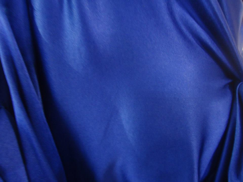 Giuseppe Papini Electric Blue Silk Dress  In Excellent Condition In Gazzaniga (BG), IT