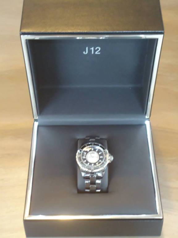 Chanel J12 Diamond Dial Black Watch 1