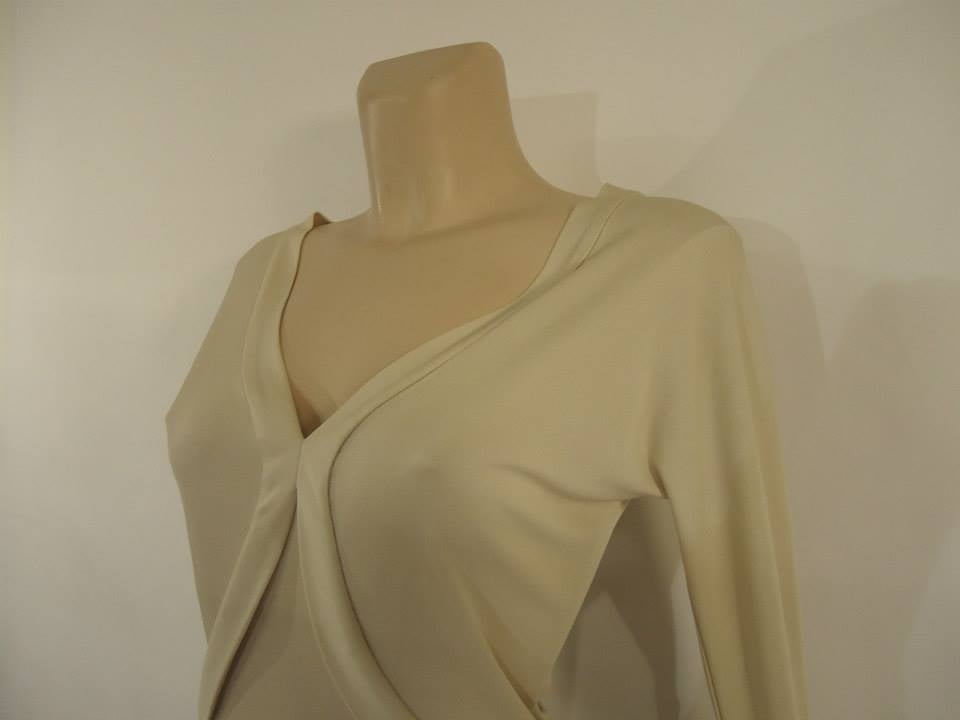 Yves Saint Laurent Rive Gauche Ecru Sweater In Excellent Condition In Gazzaniga (BG), IT