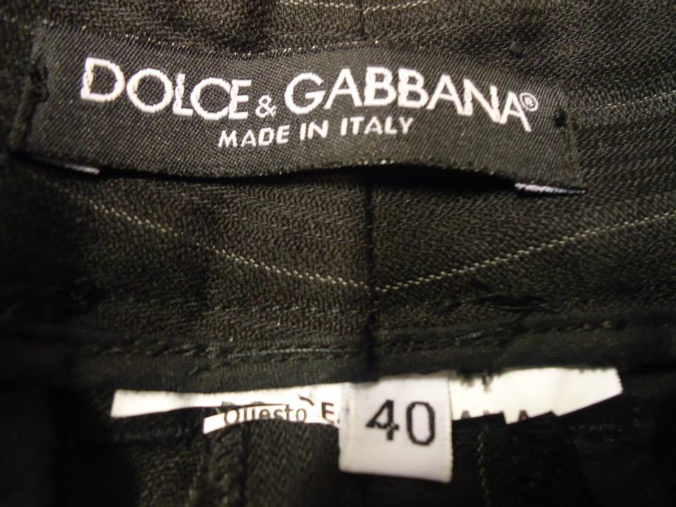 Dolce e Gabbana Embroided Pinstriped Suit Size 40 (It) 5