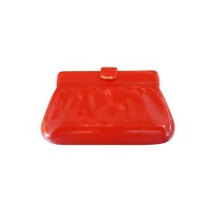 Vintage 1960s Pop Art Avant de Dormir Red Bakelite Clutch