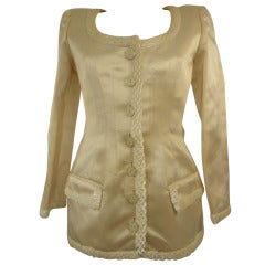 Valentino Boutique Ivory Silk Jacket