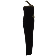 Roberto Cavalli black evening dress size 44 (it)