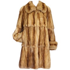 ST. JOHN Natural Russian Sable coat 12 exquisite