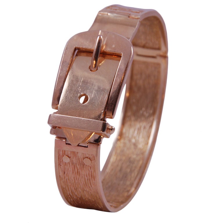 Yellow Gold Men's Buckle Bracelet Hammerman Bros.