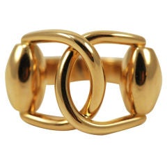 Gucci Gold Horsebit  Ring