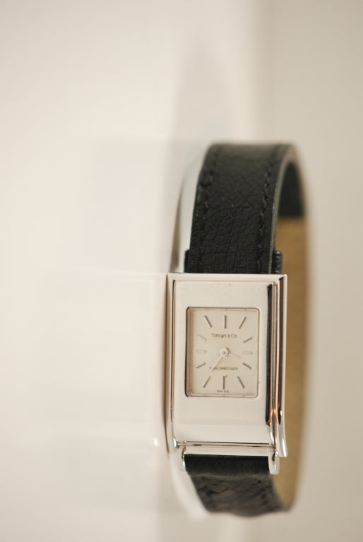 TIFFANY & CO. Schlumberger Gold Watch For Sale 4