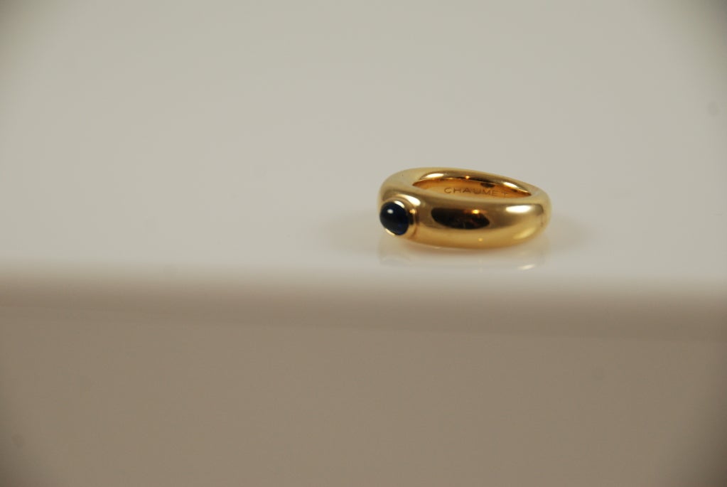 Women's or Men's CHAUMET Sapphire Gold Ring