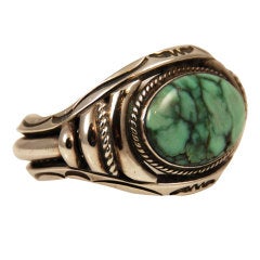 Orville Tsinnie Silver Turquoise Cuff Bracelet
