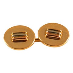 CARTIER Tri-Color Gold Cufflinks