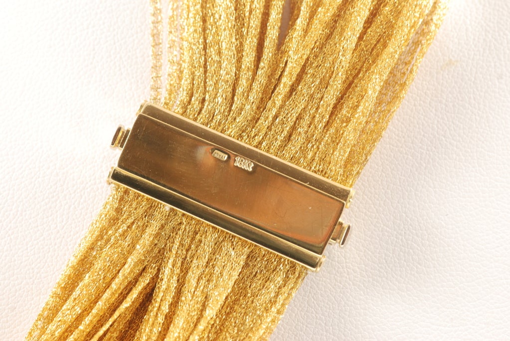 Multi Strand Gold Woven Thread Necklace 4