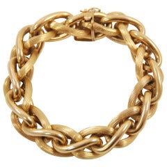 1970s Link Gold Bracelet