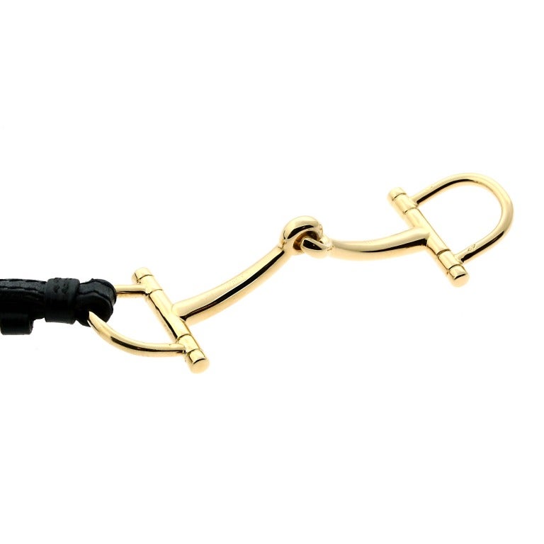 Hermes Snaffle Bit Bracelet Yellow Gold In New Condition In Feasterville, PA