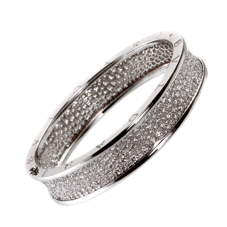 Bulgari 10ct B.Zero1 Diamant-Armreif