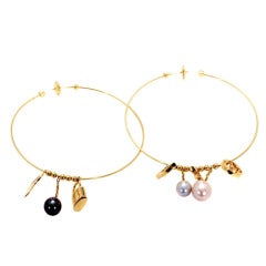 Louis Vuitton Louise hoop GM earrings at 1stDibs