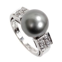 Bulgari Lucea Pearl Diamond White Gold Ring