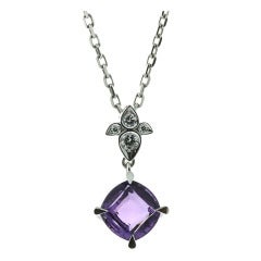 Cartier Inde Mysterieuse Amethyst Diamond White Gold Necklace