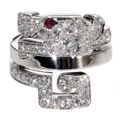 Cartier, bague Le Baiser Du Dragon en diamants