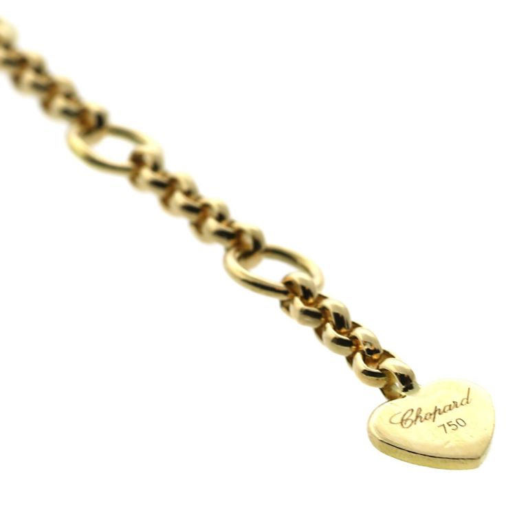 Women's Chopard Quatrefoil Happy Diamond Yellow Gold Necklace