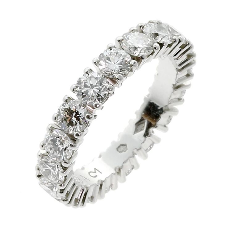 Cartier Diamant Ewigkeitsring aus Platin im Zustand „Neu“ in Feasterville, PA