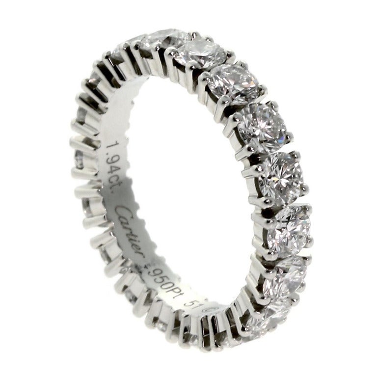Cartier Diamant Ewigkeitsring aus Platin