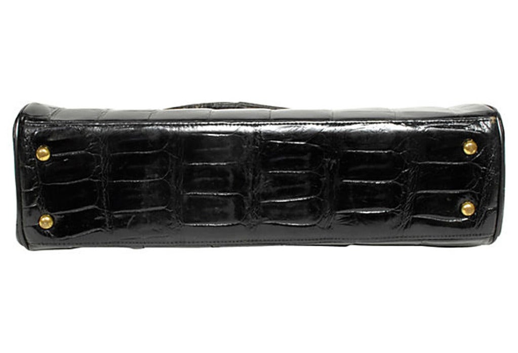 Bellestone Black Alligator Handbag 2