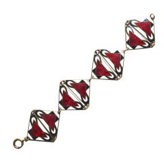 Art Deco Enamel Bracelet
