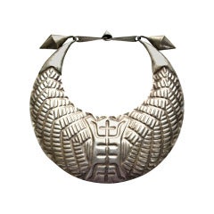 Vintage Miao Tribe Silver Torque Necklace