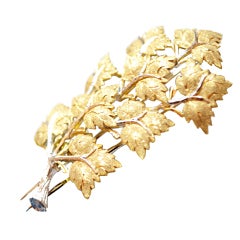 Mario Buccellati  LEAF BROOCH