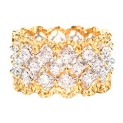 Mario Buccellati Diamond Gold  band  ring